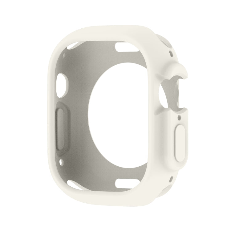 For Apple Watch Ultra 3 / 2 / 1 49mm Candy TPU Protective Case(Cream White) by bashfashion