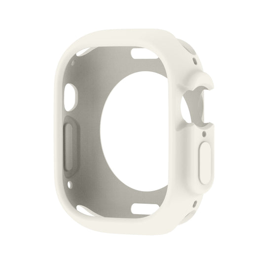 For Apple Watch Ultra 3 / 2 / 1 49mm Candy TPU Protective Case(Cream White) by bashfashion