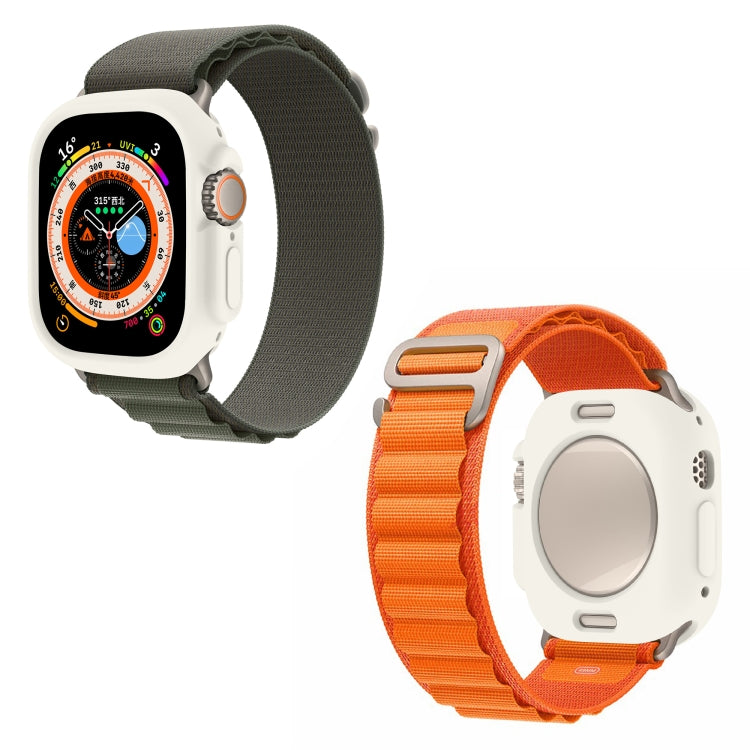 For Apple Watch Ultra 3 / 2 / 1 49mm Candy TPU Protective Case(Cream White) by bashfashion