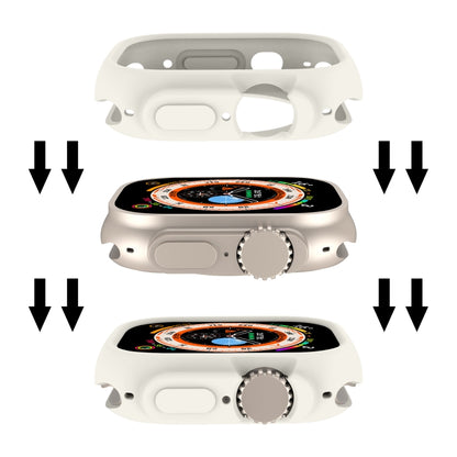 For Apple Watch Ultra 3 / 2 / 1 49mm Candy TPU Protective Case(Cream White) by bashfashion