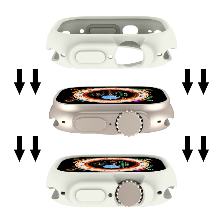 For Apple Watch Ultra 3 / 2 / 1 49mm Candy TPU Protective Case(Light Grey) by bashfashion