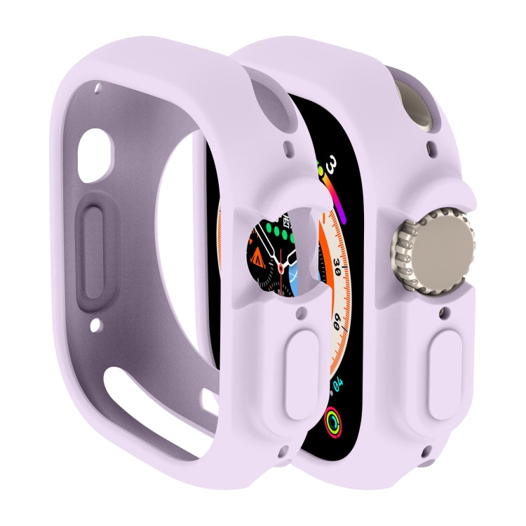 For Apple Watch Ultra 3 / 2 / 1 49mm Candy TPU Protective Case(Purple) by bashfashion