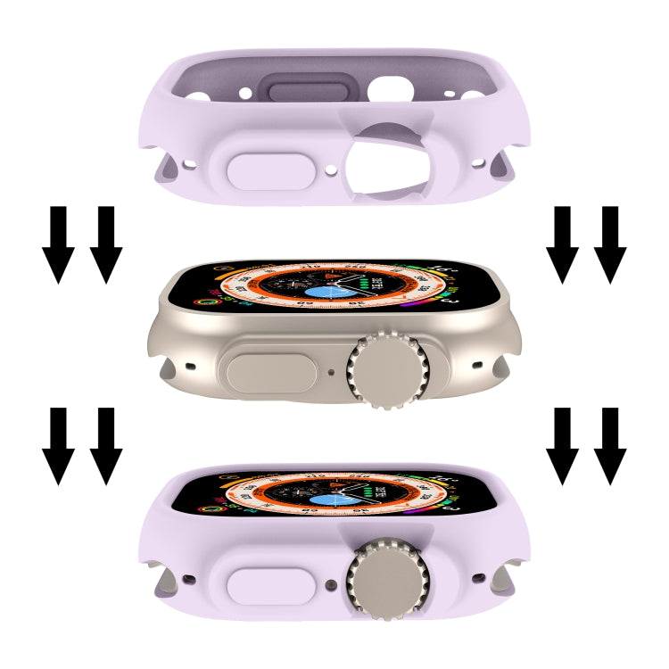 For Apple Watch Ultra 3 / 2 / 1 49mm Candy TPU Protective Case(Purple) by bashfashion