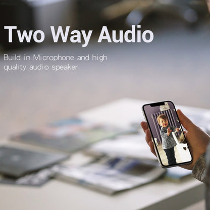 ESCAM QF006 3MP 1296P HD Indoor Wireless PTZ IP Camera IR Night Vision AI Humanoid Detection Home Security CCTV Monitor, Plug Type:AU Plug(White) by ESCAM