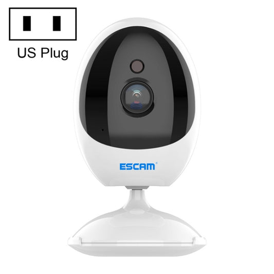 ESCAM QF006 3MP 1296P HD Indoor Wireless PTZ IP Camera IR Night Vision AI Humanoid Detection Home Security CCTV Monitor, Plug Type:US Plug(White) by ESCAM