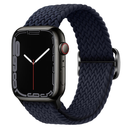 Buckle Nylon Braided Watch Band for Apple Watch Ultra 49mm&Watch Ultra 2 49mm / Series 9&8&7 45mm / SE 3&SE 2&6&SE&5&4 44mm / 3&2&1 42mm(Charcoal) by bashfashion