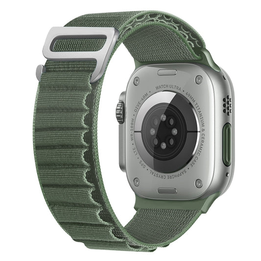 For Apple Watch Ultra 49mm Nylon Watch Band(Green) by bashfashion