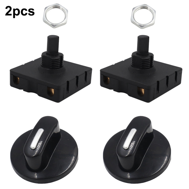 Type A 2 Pair 4 Gear 3 Speed Rotary Switch Fan Heater Speed Selector by bashfashion