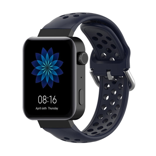 For Xiaomi Watch / Huawei Honor S1 18mm Solid Color Sport Watch Band(Dark Blue) by bashfashion