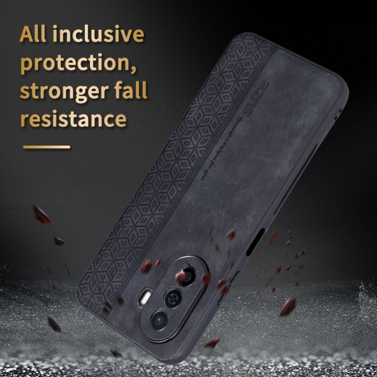 For Huawei Enjoy 50 / nova Y70 AZNS 3D Embossed Skin Feel Phone Case(Purple) by AZNS