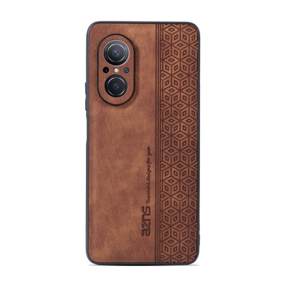 For Huawei nova 9 SE / Honor 50 SE AZNS 3D Embossed Skin Feel Phone Case(Brown) by AZNS