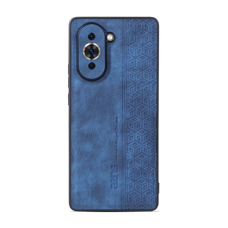 For Huawei nova 10 AZNS 3D Embossed Skin Feel Phone Case(Sapphire Blue) by AZNS