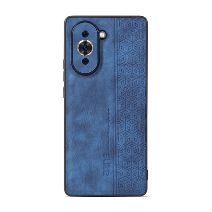 For Huawei nova 10 AZNS 3D Embossed Skin Feel Phone Case(Sapphire Blue) by AZNS