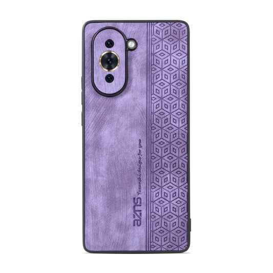 For Huawei nova 10 AZNS 3D Embossed Skin Feel Phone Case(Purple) by AZNS