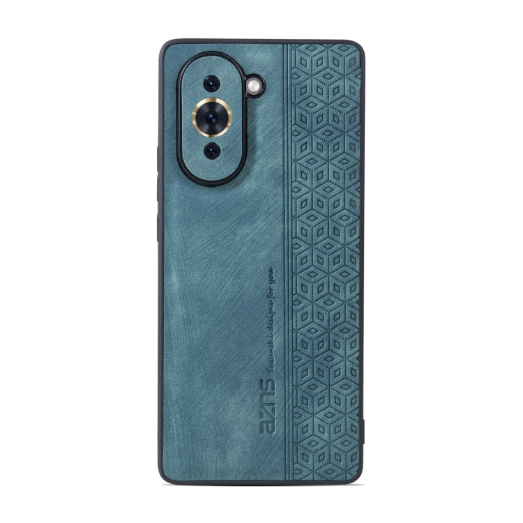 For Huawei nova 10 Pro AZNS 3D Embossed Skin Feel Phone Case(Dark Green) by AZNS
