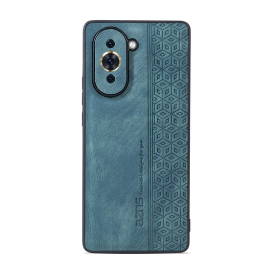 For Huawei nova 10 Pro AZNS 3D Embossed Skin Feel Phone Case(Dark Green) by AZNS
