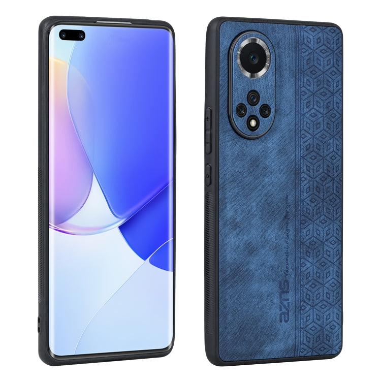 For Honor 50 Pro / Huawei nova 9 Pro AZNS 3D Embossed Skin Feel Phone Case(Sapphire Blue) by AZNS