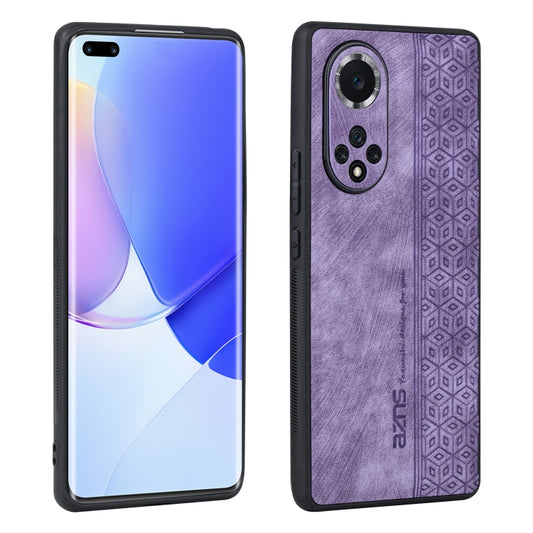 For Honor 50 Pro / Huawei nova 9 Pro AZNS 3D Embossed Skin Feel Phone Case(Purple) by AZNS