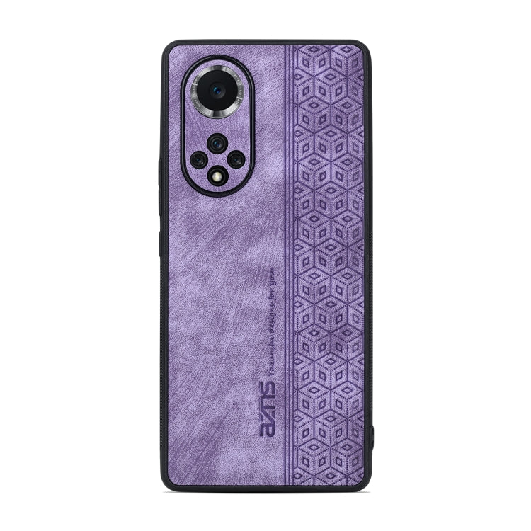 For Honor 50 Pro / Huawei nova 9 Pro AZNS 3D Embossed Skin Feel Phone Case(Purple) by AZNS