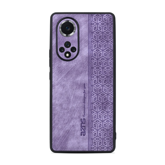 For Honor 50 Pro / Huawei nova 9 Pro AZNS 3D Embossed Skin Feel Phone Case(Purple) by AZNS