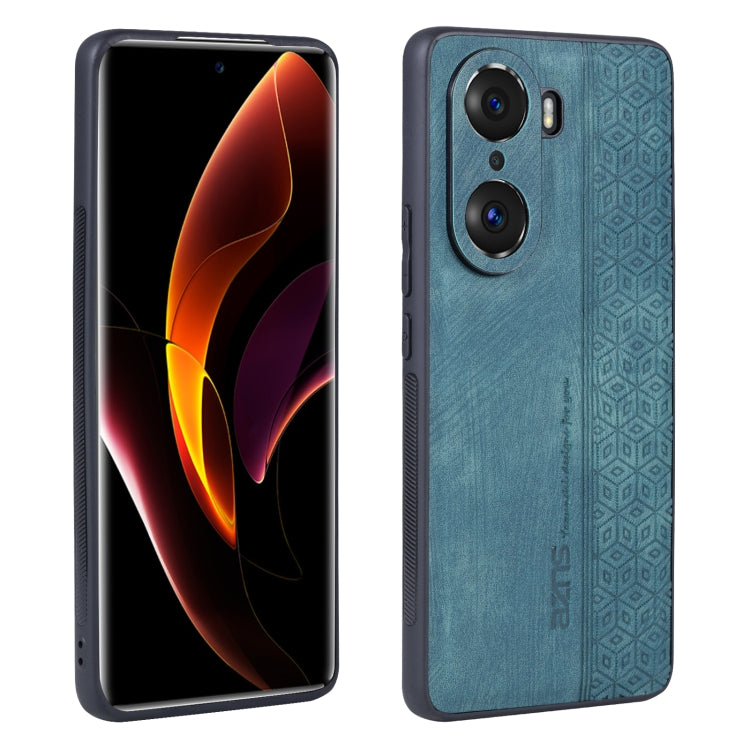 For Honor 60 Pro AZNS 3D Embossed Skin Feel Phone Case(Dark Green) by AZNS