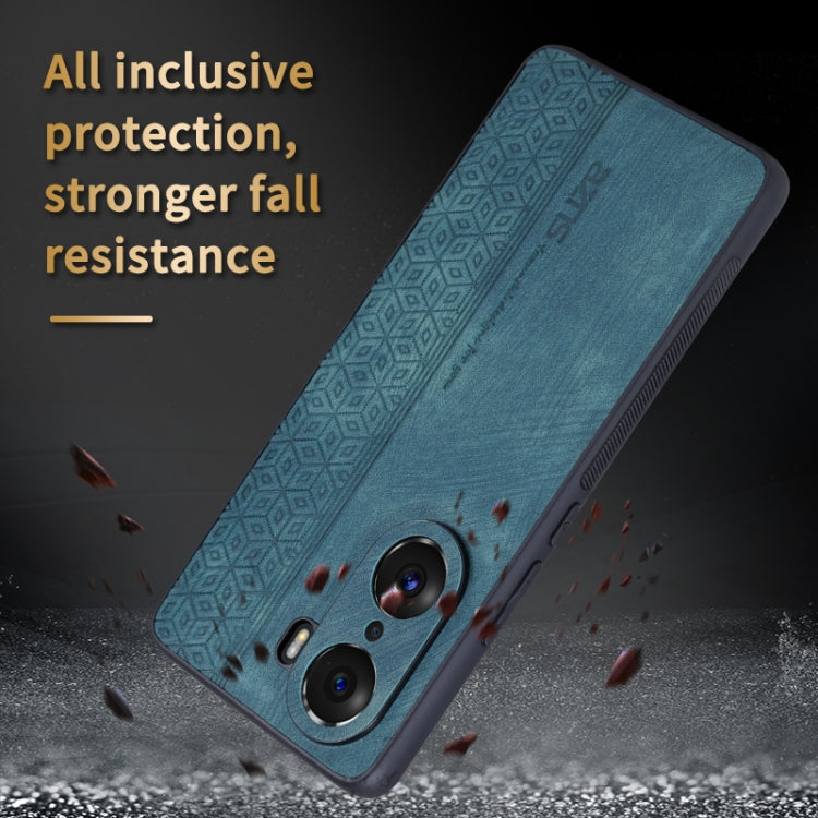 For Honor 60 Pro AZNS 3D Embossed Skin Feel Phone Case(Brown) by AZNS