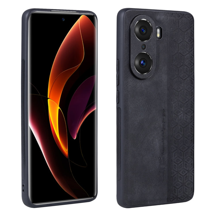 For Honor 60 AZNS 3D Embossed Skin Feel Phone Case(Black) by AZNS