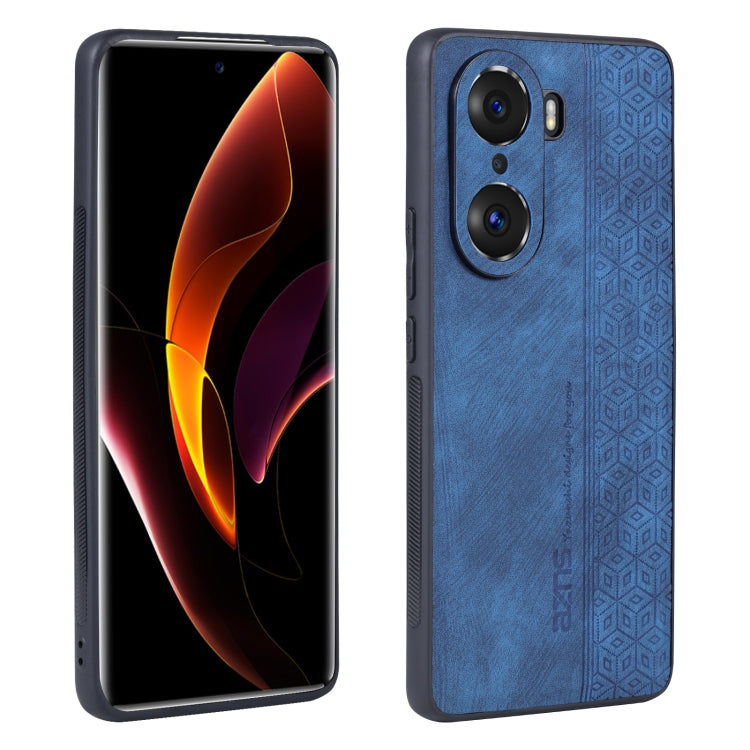 For Honor 60 AZNS 3D Embossed Skin Feel Phone Case(Sapphire Blue) by AZNS