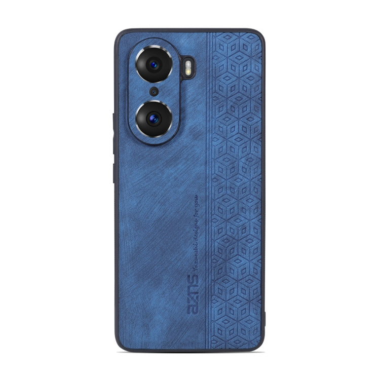 For Honor 60 AZNS 3D Embossed Skin Feel Phone Case(Sapphire Blue) by AZNS