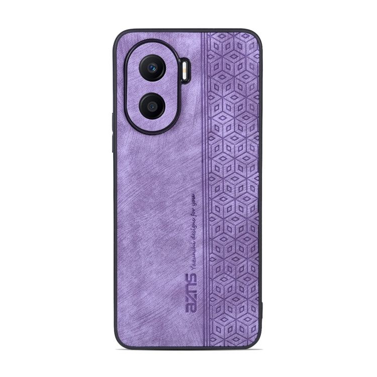 For Honor X40i AZNS 3D Embossed Skin Feel Phone Case(Purple) by AZNS