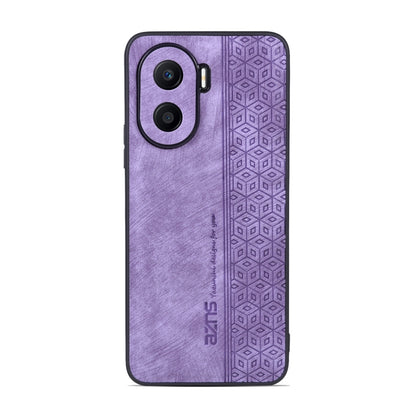 For Honor X40i AZNS 3D Embossed Skin Feel Phone Case(Purple) by AZNS