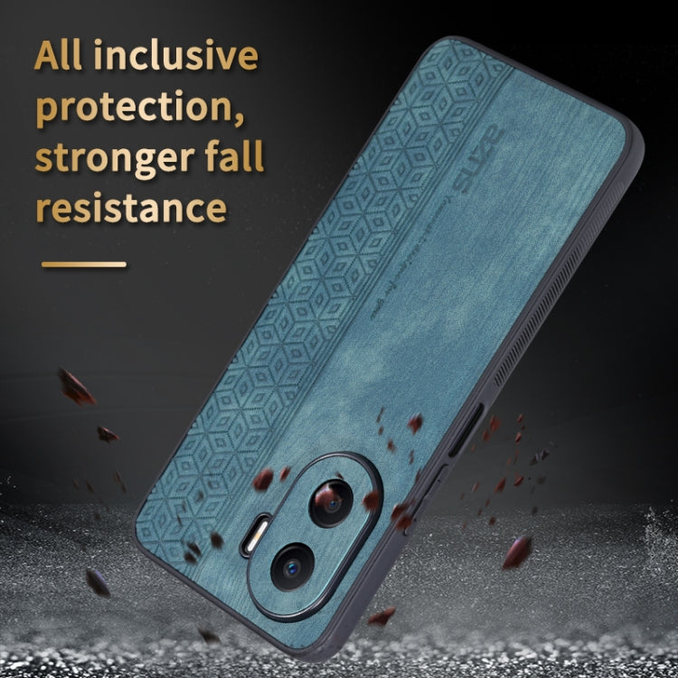 For Honor X40i AZNS 3D Embossed Skin Feel Phone Case(Sapphire Blue) by AZNS