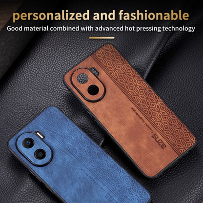 For Honor X40i AZNS 3D Embossed Skin Feel Phone Case(Dark Green) by AZNS