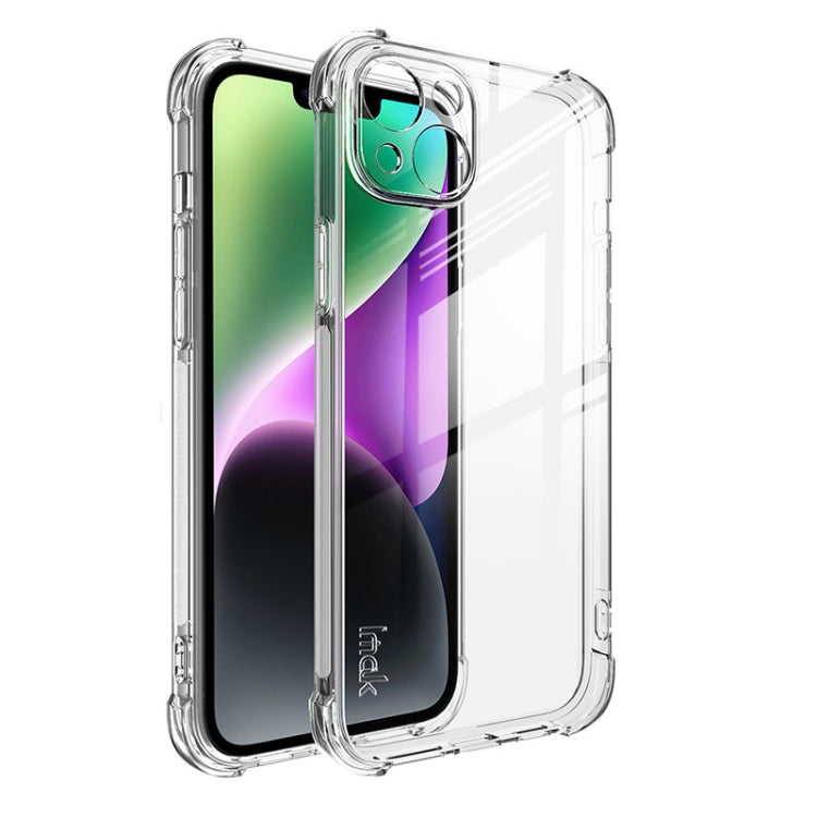For iPhone 14 Plus imak Shockproof Airbag TPU Phone Case(Transparent) by imak