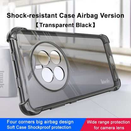 For Huawei Mate 50 imak Shockproof Airbag TPU Phone Case(Transparent Black) by imak