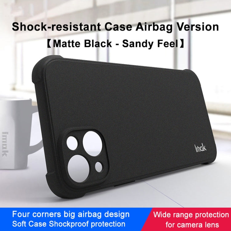For iPhone 14 imak Shockproof Airbag TPU Phone Case(Matte Black) by imak