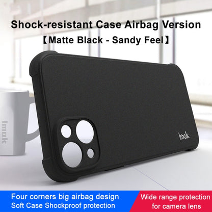 For iPhone 14 Plus imak Shockproof Airbag TPU Phone Case(Matte Black) by imak