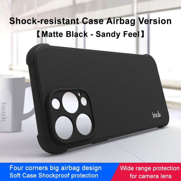For iPhone 14 Pro imak Shockproof Airbag TPU Phone Case(Matte Black) by imak