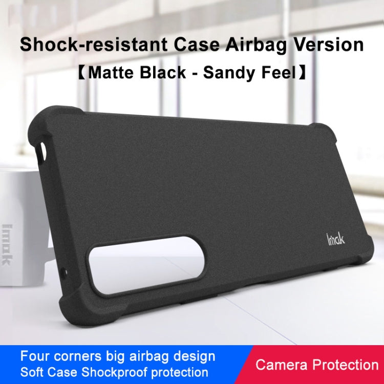 For Sony Xperia 5 IV imak Shockproof Airbag TPU Phone Case(Matte Black) by imak