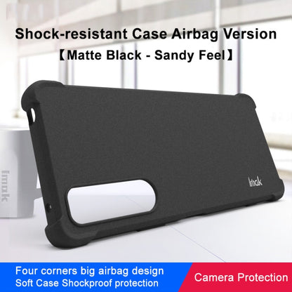 For Sony Xperia 5 IV imak Shockproof Airbag TPU Phone Case(Matte Black) by imak