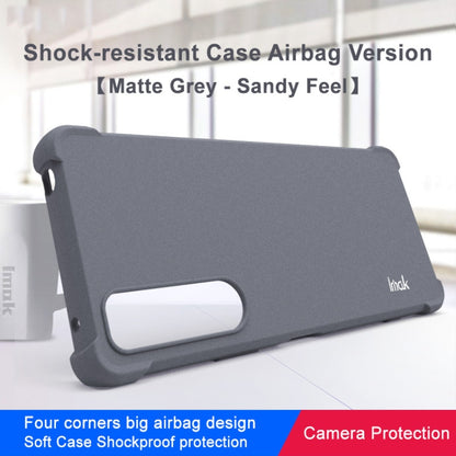 For Sony Xperia 5 IV imak Shockproof Airbag TPU Phone Case(Matte Grey) by imak