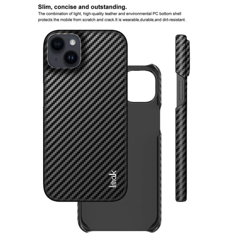 For iPhone 14 Plus IMAK Ruiyi Series Carbon Fiber PU + PC Phone Case by imak