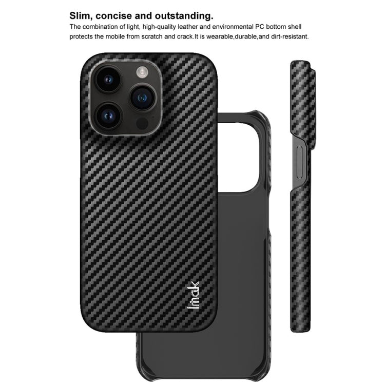 For iPhone 14 Pro IMAK Ruiyi Series Carbon Fiber PU + PC Phone Case by imak