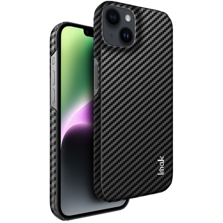 For iPhone 14 IMAK Ruiyi Series Carbon Fiber PU + PC Phone Case by imak