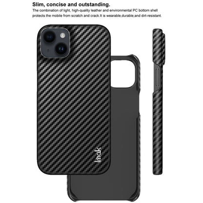 For iPhone 14 IMAK Ruiyi Series Carbon Fiber PU + PC Phone Case by imak