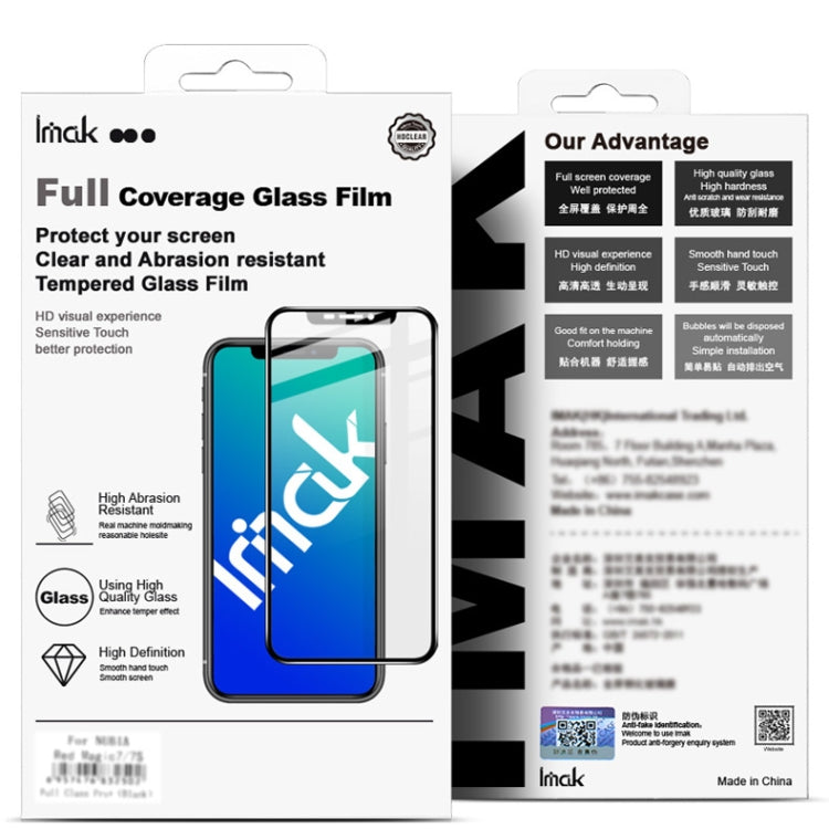 For iPhone 14 Pro Max IMAK 9H Surface Hardness Full Screen Tempered Glass Film Pro+ Series by imak