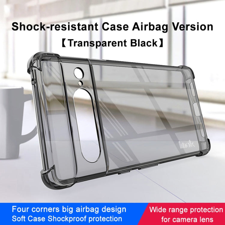 For Google Pixel 7 Pro imak Shockproof Airbag TPU Phone Case(Transparent Black) by imak