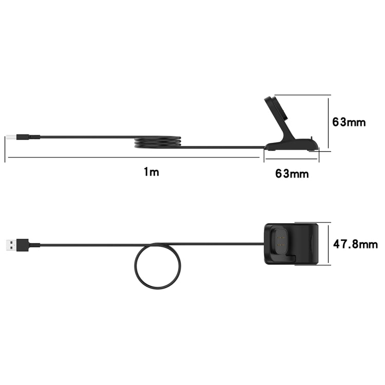 For Fitbit Versa4 / Sense2 Vertical Magnetic Charger Holder with Chip Protection Support Fast Charging by bashfashion