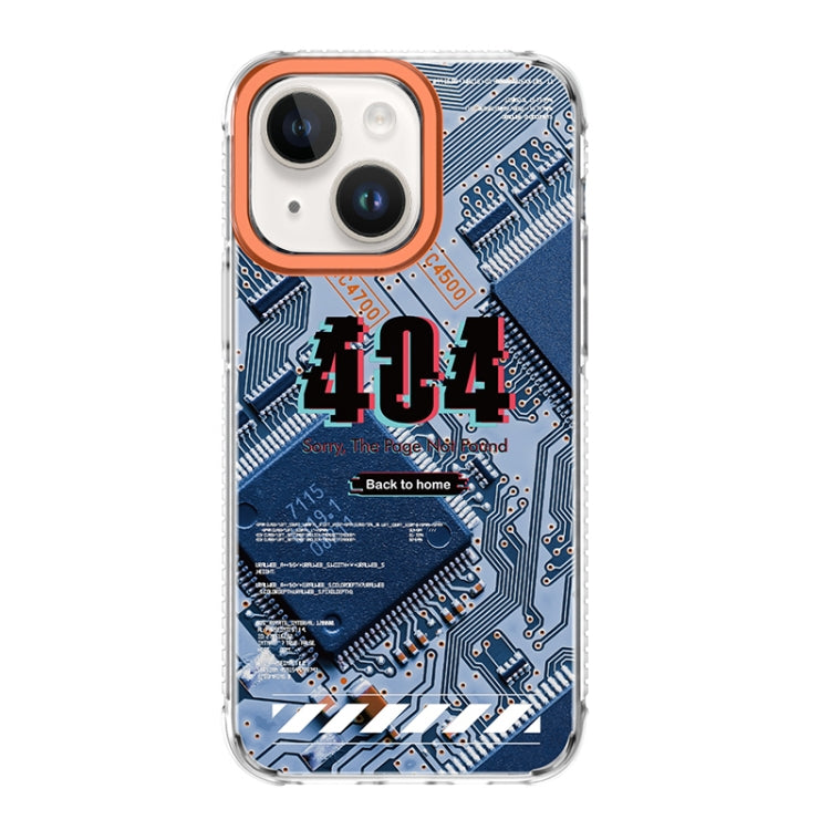 For iPhone 14 Mutural Modern Series Circuit Board Printed Phone Case(Blue) by Mutural