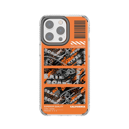 For iPhone 14 Mutural Camouflage Series Phone Case(Orange) by Mutural
